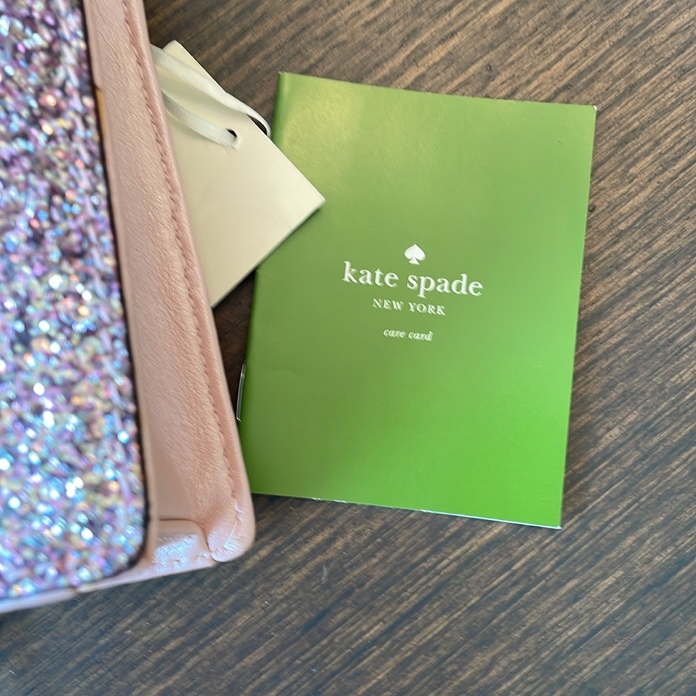KATE SPADE SUNSET LANE CROSSBODY BAG Rosegold Glitter New with Tags Gift Idea - Picture 13 of 16